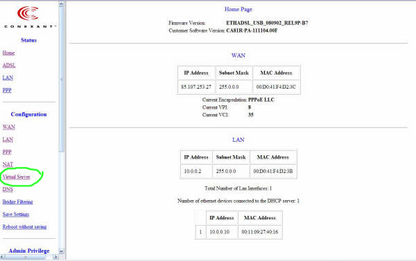 smartax mt882 home